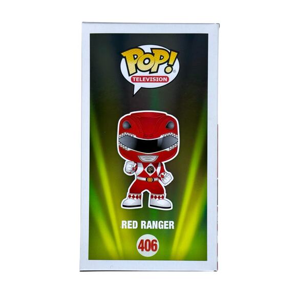 Funko Pop Unopened Red Ranger 406 Mighty Morphin' Power Rangers Exclusive - Picture 4 of 10